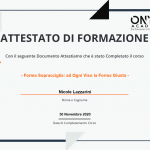 ATTESTATO SOPRACCIGLIA ONYX