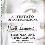 ATTESTATO LAMINAZIONE SOPRACCIGLIA SENZA SEGRETI